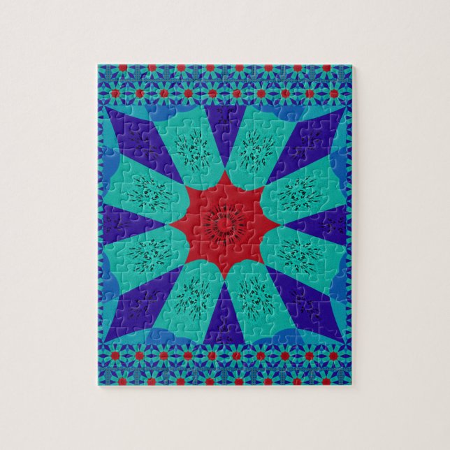 Puzzle Art Égyptien Ancien : Un Mandala Vibrant. (Vertical)