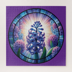 Puzzle Art en verre teint Hyacinth