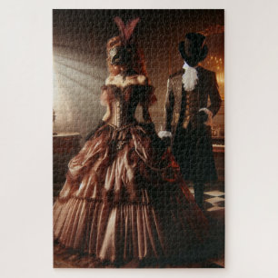 Puzzle Art fantastique steampunk victorien Mascarade 