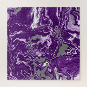 Puzzle Art fluide en marbre violet