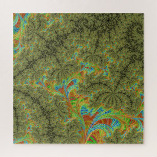 Puzzle Art fractal spirale psychédélique tripant
