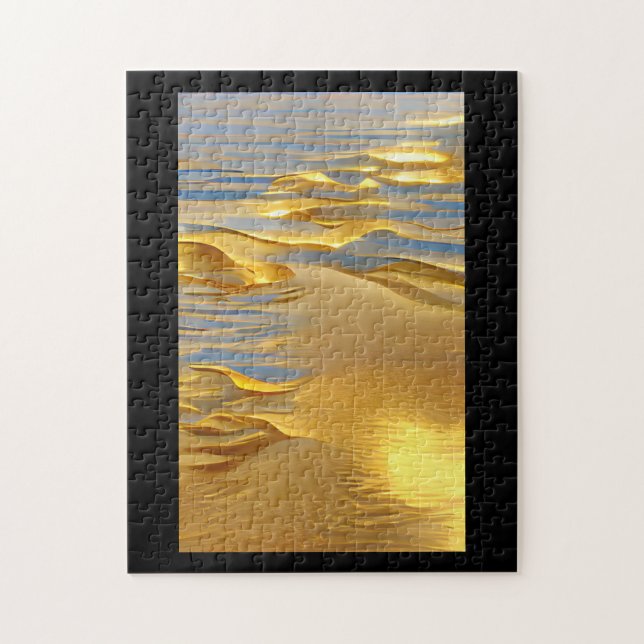 Puzzle Art graphique des sables dorés (Vertical)