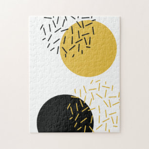 Puzzle Art graphique géométrique urbain simple, moderne e