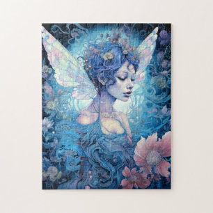 Puzzle Art Imaginaire Fairy Bleu