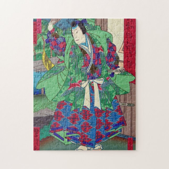 Puzzle Art japonais - samouraï en exposition de Kabuki (Vertical)