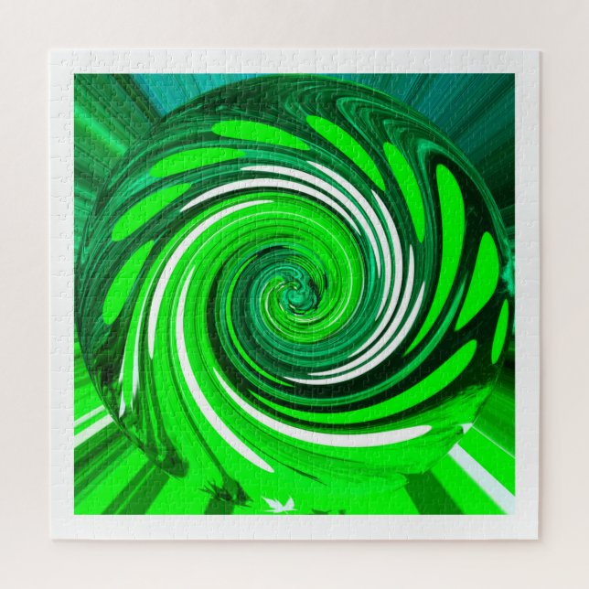 Puzzle Art mixte vert (Vertical)
