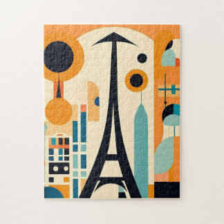 Puzzle Art Moderne Du Milieu Du Siècle Paris : Abstrait
