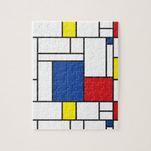 Puzzle Art Moderne Géométrique Minimaliste De Stijl Mondr