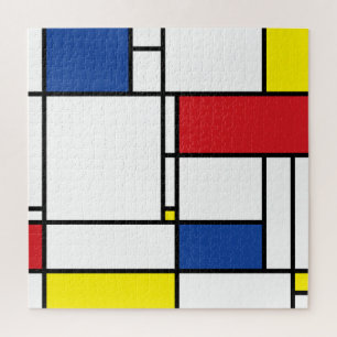 Puzzle Art Moderne Géométrique Minimaliste De Stijl Mondr