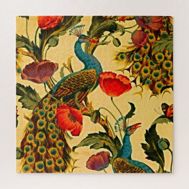 Puzzle Art Nouveau Elégance : Sidewall, The Peacock, 1896 (Vertical)