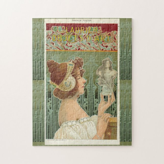 Puzzle Art nouveau femme Art français henri livemont (Vertical)