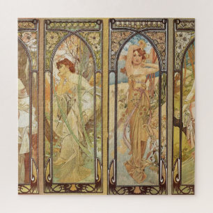 Puzzle Art Nouveau vintage Alphonse Mucha Art Peinture