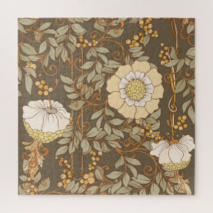 Puzzle Art Nouveau : Vintage Floral Décoratif.