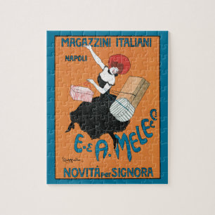 Puzzle Art Nouveau vintage, Mode femme italienne