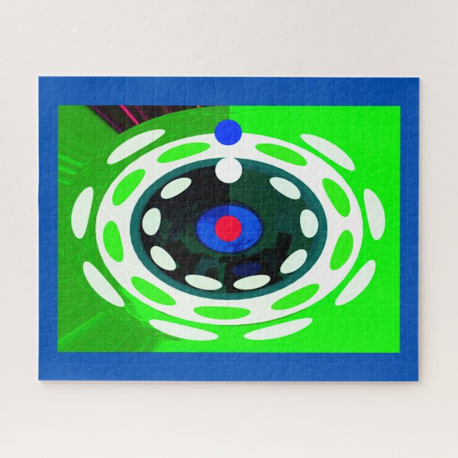 Puzzle Art numérique abstrait cible (Horizontal)