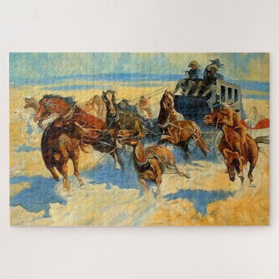 Puzzle Art occidental « Abattre le cheval de tête »