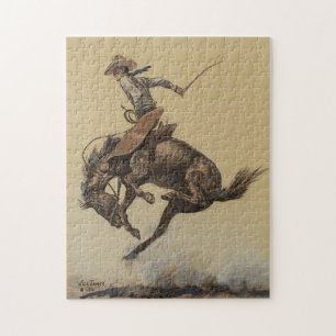 Puzzle Art occidental "Bucking Horse" par Will James