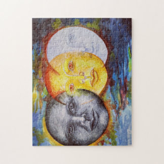 Puzzle Art original lune de soleil éclipse