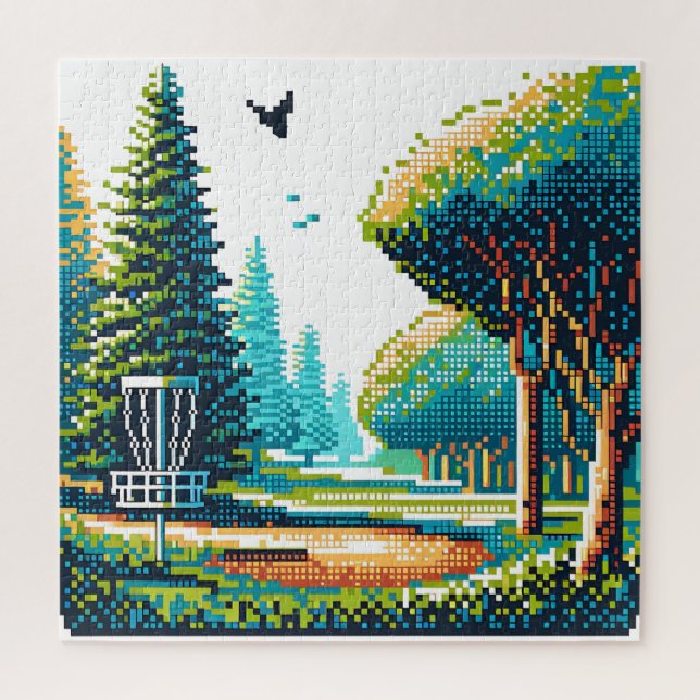 Puzzle Art Pixel de Disk Golf (Vertical)