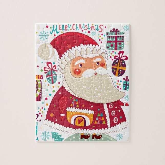 Puzzle Art populaire Santa Claus (Vertical)