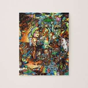 Puzzle Art psychédélique plié par E