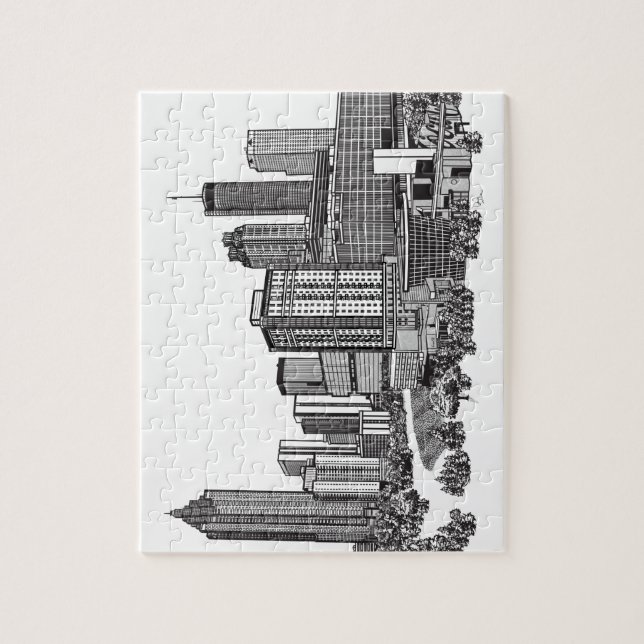 Puzzle Art Skyline Atlanta Georgia (Vertical)
