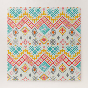 Puzzle Art tribal : imprimé géométrique boho.