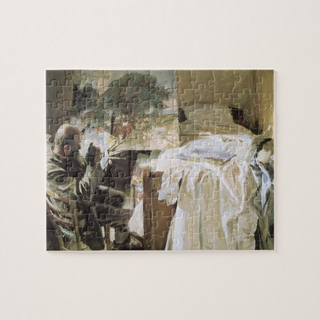 Puzzle Artiste dans son studio par John Singer Sargent (Horizontal)