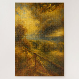 Puzzle artistique de Montefalco Italie dans le sty