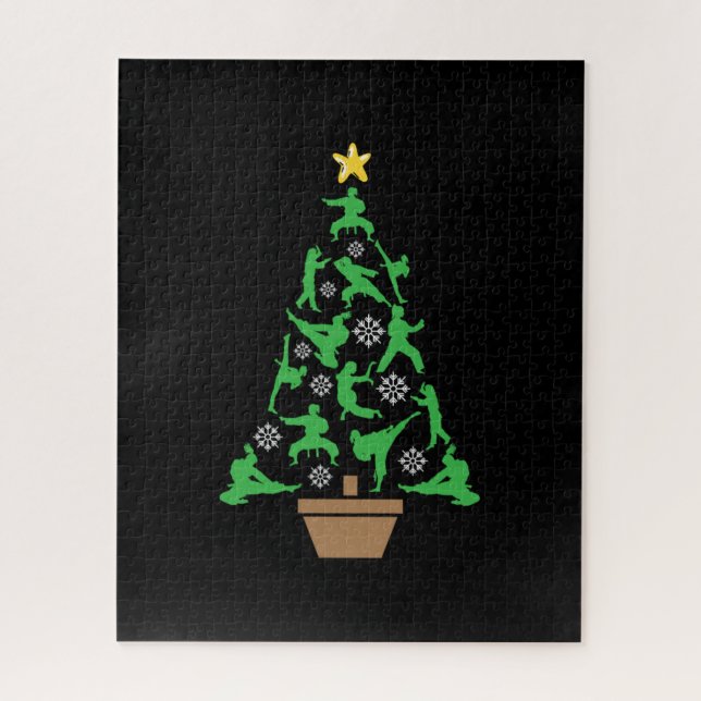 Puzzle Arts martiaux féminins - Karate Arbre de Noël pour (Vertical)