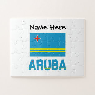 Puzzle Aruba et Drapeau d'Aruba Personnalisés 