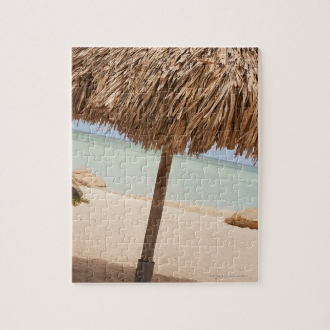 Puzzle Aruba, palapa sur la plage (Vertical)
