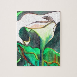 Puzzle Arum Lily aquarelle peinture originale