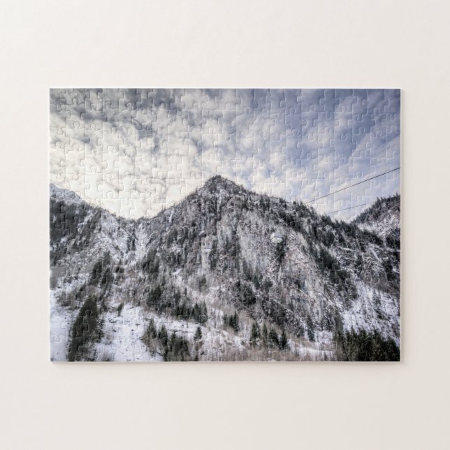 Puzzle Ascenseurs de montagne Vue neige (Horizontal)