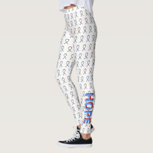 Puzzle ASD Autism Awareness Ribbon Custom Leggings