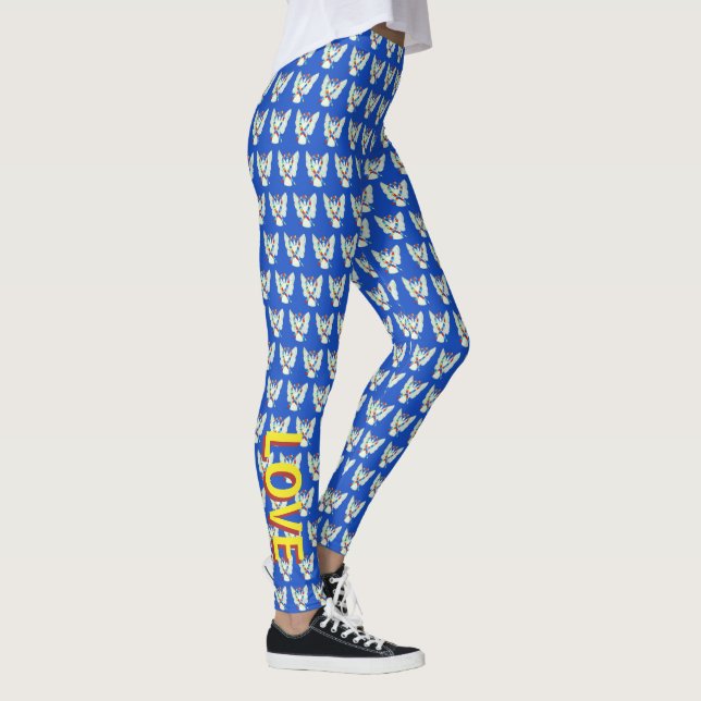 Puzzle ASD Autism Awareness Ribbon Custom Leggings (Right)