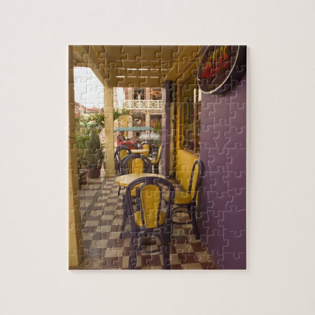 Puzzle Asie, Cambodge, Siem Reap, café. (Vertical)