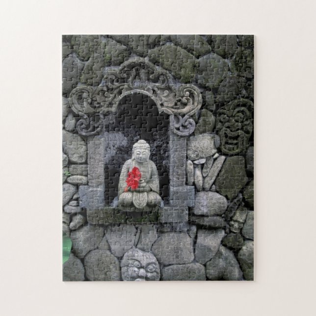 Puzzle Asie, Indonésie, Bali. Sanctuaire de Bouddha (Vertical)