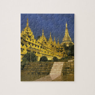 Puzzle Asie, Myanmar, Yangon. Pagode Shwedagon à