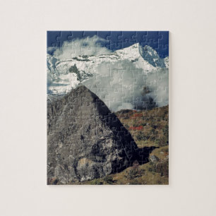 Puzzle Asie, Népal, Sagarmatha NP. Prière bouddhiste