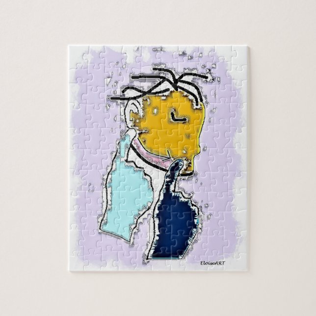 Puzzle ASL Deaf Art Moderne  (Vertical)