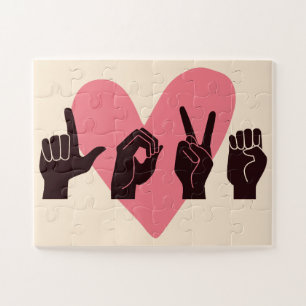 Puzzle ASL Love IV - Saint Valentin