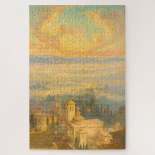Puzzle Assisi Italie Horizon Bénédiction Rococo Art Puzzl