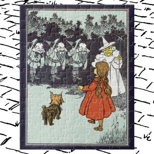 Puzzle Assistant vintage d'Oz Dorothy Toto Glinda Munchki