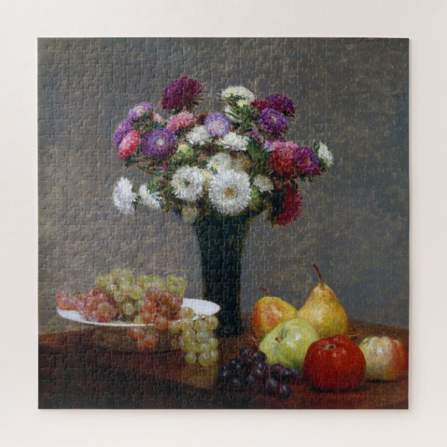 Puzzle Asters et fruits, Henri Fantin-Latour (Vertical)