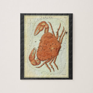 Puzzle Astrologie Vintage Cancer Constellation du Crabe Z