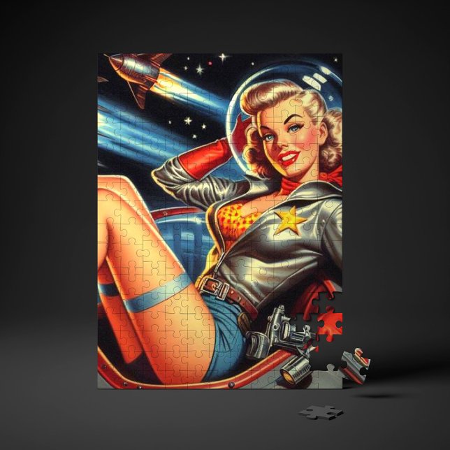 Puzzle Astronaut Pin-up (Créateur téléchargé)
