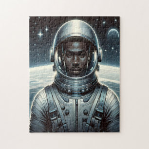 Puzzle Astronaute audacieux dans l'espace
