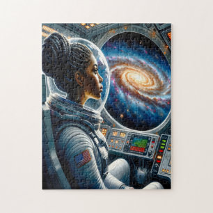 Puzzle Astronaute femme noire dans l'espace