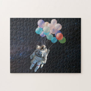 Puzzle Astronaute Stars & Space Colorful Balloons